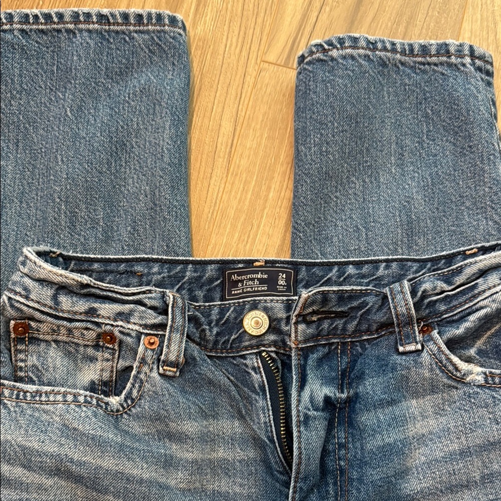 Abercrombie & Fitch Blue Straight Leg Jeans